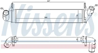 NISSENS 96585 Turbo Radyatoru 8200409045
