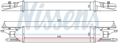 NISSENS 96604 Turbo Radyatoru 55700449