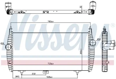 NISSENS 96617 Turbo Radyatoru 384L6