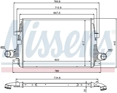 NISSENS 96644 Turbo Radyatoru 