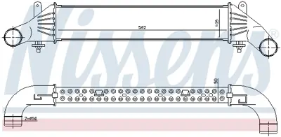 NISSENS 96655 Turbo Radyatoru A1705000400