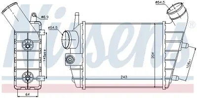 NISSENS 96699 Turbo Radyatoru 