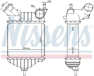 NISSENS 96704 Turbo Radyatoru K46549967