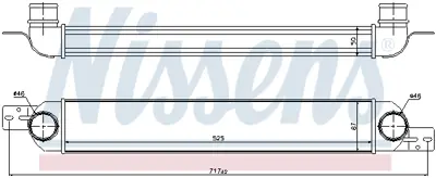 NISSENS 96717 Turbo Radyatoru 13148294