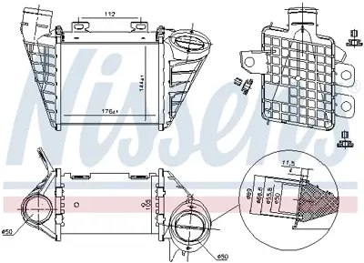 NISSENS 96795 Turbo Radyatoru 467795320