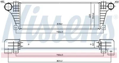 NISSENS 96857 Turbo Radyatoru 93822907