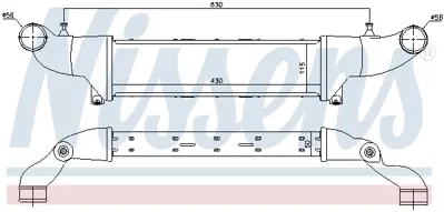 NISSENS 96859 Turbosarj Radyatoru W202 95>00 S202 96>01 C208 97>00 A208 98>00 A2025001100