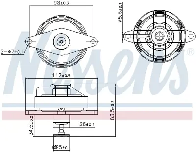 NISSENS 98197 Egr Valfı Vectra B Astra G Zafıra A Omega B X20dth Y20dth Y22dth Y22dtr 93170138
