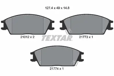 TEXTAR 2101202 Fren Balata Seti Accord Iı Accent  1.3 1.5 581011ca00 45022SA6N52 AL004M1124