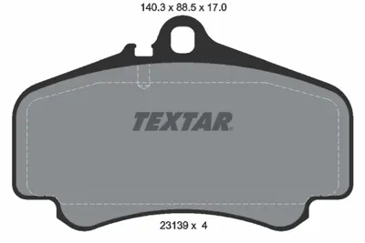 TEXTAR 2313901 Fren Balata Seti  99735194902