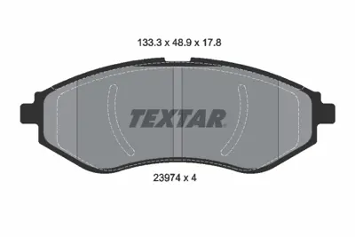 TEXTAR 2397401 Fren Balata Seti  96534653 PW892497