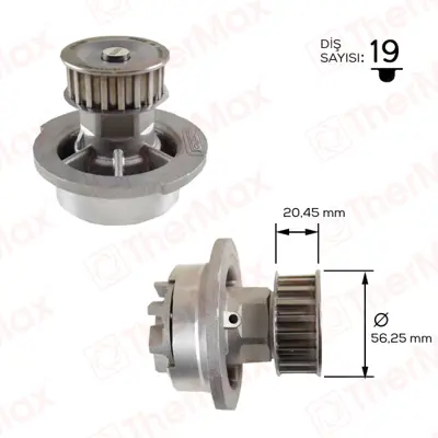TherMax T01.160 Devirdaim Astra F-Vectra A-Corsa A-B-Combo (94-01) 1334025|1334065 9192