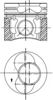 GOETZE 87-72173-STD Piston Segman Vag 79,51mm Std Bjb-Axr-Avb Piston 3