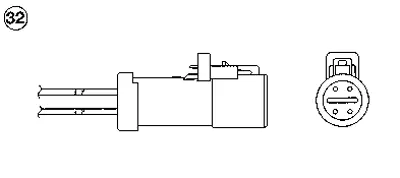 NGK 1341 Oksıjen Sensoru Ford Fıesta V (Jh_, Jd_): 01>08 Ka (Rb_): 1.3 I 02>08 YS6A9F472AC
