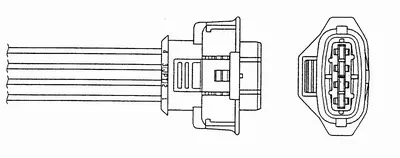 NGK 1668 Oksıjen Sensoru 2.Konum 300mm Corsa C - Corsa D - Astra H Z12xep Z14xep 93177450