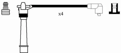 NGK 7209 Bujı Kablosu Seti 46425912