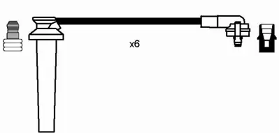 NGK 7701 Bujı Kablosu Seti 3034651 3034652 3660074 3915089 3915090 4046768 4046769 XF1E12280AA XS2E12281AA 986356959