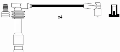 NGK 8458 Bujı Kablosu Seti 90510851