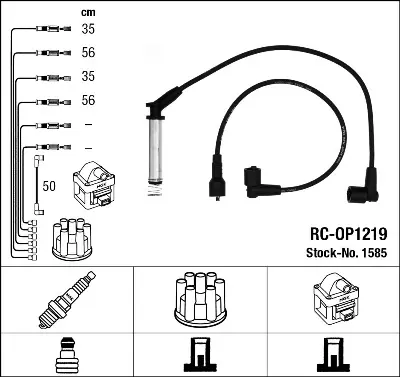 UNUVAR 7101 Bujı Kablo Takımı Astra F Combo Vectra A Corsa B C14nz 88>98 90443693 1612533 1612556 1612559 90442055 90443690 1612541 1612544 1612557 1612610