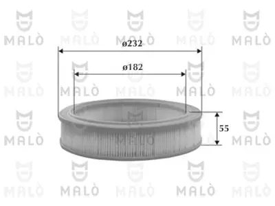 VOLLER 61104/M Hava Filtresi Tofaş Murat 131 (İç Dış Telli) 1444N3 71736156 A850X9601RA