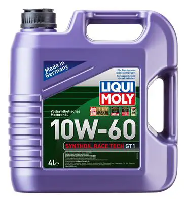 LIQUI MOLY 7535 Motor Yagı Synthoıl Race Tech Gt1 10w60 4 Lt 