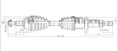 ODM-MULTIPARTS FD 8 8815 Aks Sağ Focus Iıı 1.0 12v Ecoboost 2012- Mt A:27 C:973 B:23 