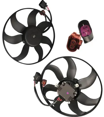 DEYE DY8182 Fan Motoru Sol Golf V Golf Vı Jetta Passat Caddy A3 Leon Bmy Blg Bgu Bse Blf Blp Bjb Bkd Bkp Bxe Bkc 1.4 Tsi 1.6 1.6 Fsi 1.9 Tdi 2.0 Tdi 200w (Kontrol Üniteli Ve Kablolu) 3C0959455F