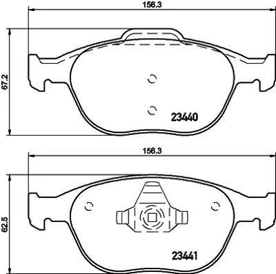 OTOZONE FDO3000 Ön Balata Connect 6.02 Focus 2.0 Cc 02/11.04 Mazda 3 Ve 5 Serisi Gdb1532 ME2T1J2K021AA 1355950 1360303 1763678 2M5V2K021AA 2M5Z2001AB 2M5Z2001A5 2T1J2K021AA 2T142K021AC 2T142K021AB
