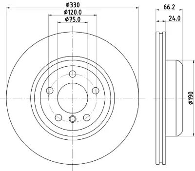 HELLA 8DD 355 133-711 On Fren Dıskı 6794429