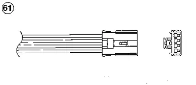 NGK 1908 Oksıjen Sensor (Ota4f E5f1) Volvo S40 I V40 1.6 1.8 2.0 (95 99) B 4164 S 30611510