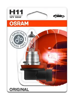OSRAM 64211-01B Blister Ambalaj - Ampul H11 12v 55w Pgj19-2 Tek Tellı Far Ve Sıs Master-Movano 10 