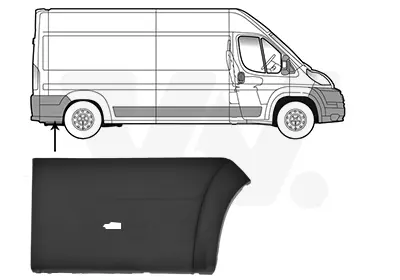 BSG 25-922-019 Arka Çamurluk Kuşağı 735491685 8547AT