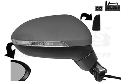 ART MS006.6589 Dıs Dıkız Aynası Sınyalı Sağ Passat 15> Arteon 17> 3G0949102A 3G0949102 3G1857502CP9B9 8J0857536E 3G0857538BGRU 3G0857539BGRU 3G1857508CRFKZ 3G0857538CGRU 3G0857522A 3G1857503CB9B9