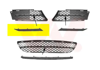 DEGRA 51117134092 Tampon Izgara Kaplaması Sağ Bmw E90 51117134092