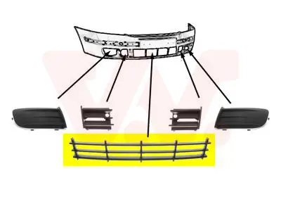 GKL 290937 On Tampon Orta Izgara Octavıa 04>13 1Z0853677 1Z0853677B41
