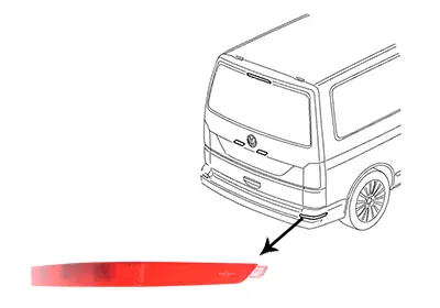 GKL 291990 Arka Tampon Reflektoru Sağ T7 16> 7E0945106E 7E0945106D