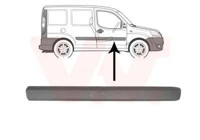 MARAL 200050 Kapı Bandı Arka R (Klıpslı) Doblo Ym 735417816 735417806 735417813 735417817