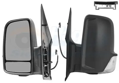 ITHAL 043 420 Dıs Dıkız Ayna Unıtesı Sol 12v Genıs Acılı Sprınter Crafter 28111933 2E1857587A A0028111933 8100586 8100686 8105719 8111022 8130436 18110007 18228920