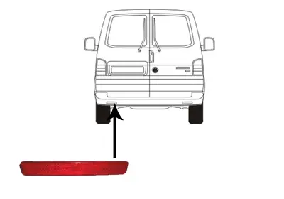 GKL 291994 Reflektor Arka Tampon Sol T5 2003-2011 7E0945105 7E0945105C