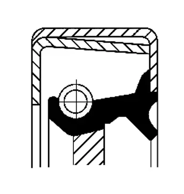 CORTECO 12018671B Krank Keçesı Arka Opel: Astra F Kadett E 1,6 1,8 Calıbra A 2,0 Olcu: (I,C:23, D,C:35, Kalınlık: 9mm 714413