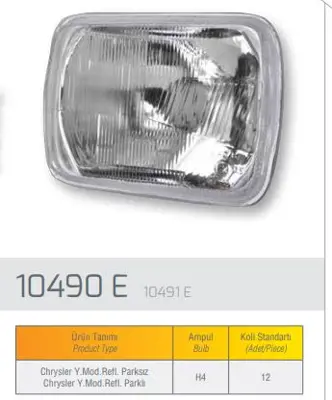 FARBA 10490D Far Parksız H4 Dodge 250 L300