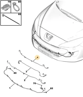 PSA 6601.73 Ön Tampon İç Tesisat 6601.73