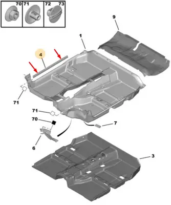 PSA 7584.E0 Taban Yan Halısı 7584.E0