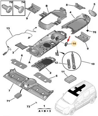 PSA 8331.H9 Tavan Hava Izgarası 8331.H9