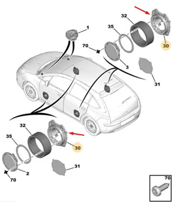 PSA 8331.68 Hoparlor Yuva C4 8331.68