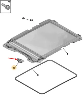 PSA 9820001980 Tavan Perde Motoru 9820001980