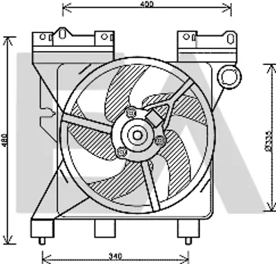 PSA 1308.V7 Fan Davlunbazı  1308V7 85316