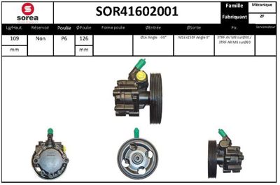 PSA 4007.GX Direksiyon Pompası 407  4007ZR 9658419286