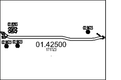 PSA 1717.Z3 Egz Ara Borusu  1717Z3