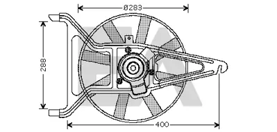 PSA 1253.56 Fan Motoru  125457 DER21020